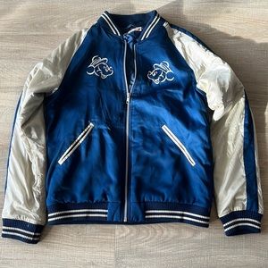 Blue and White Disney Bomber Jacket